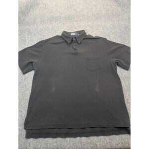 Polo Ralph Lauren Polo Shirt‎ Mens XL Gray Pocket Knit Cotton Short Sleeve